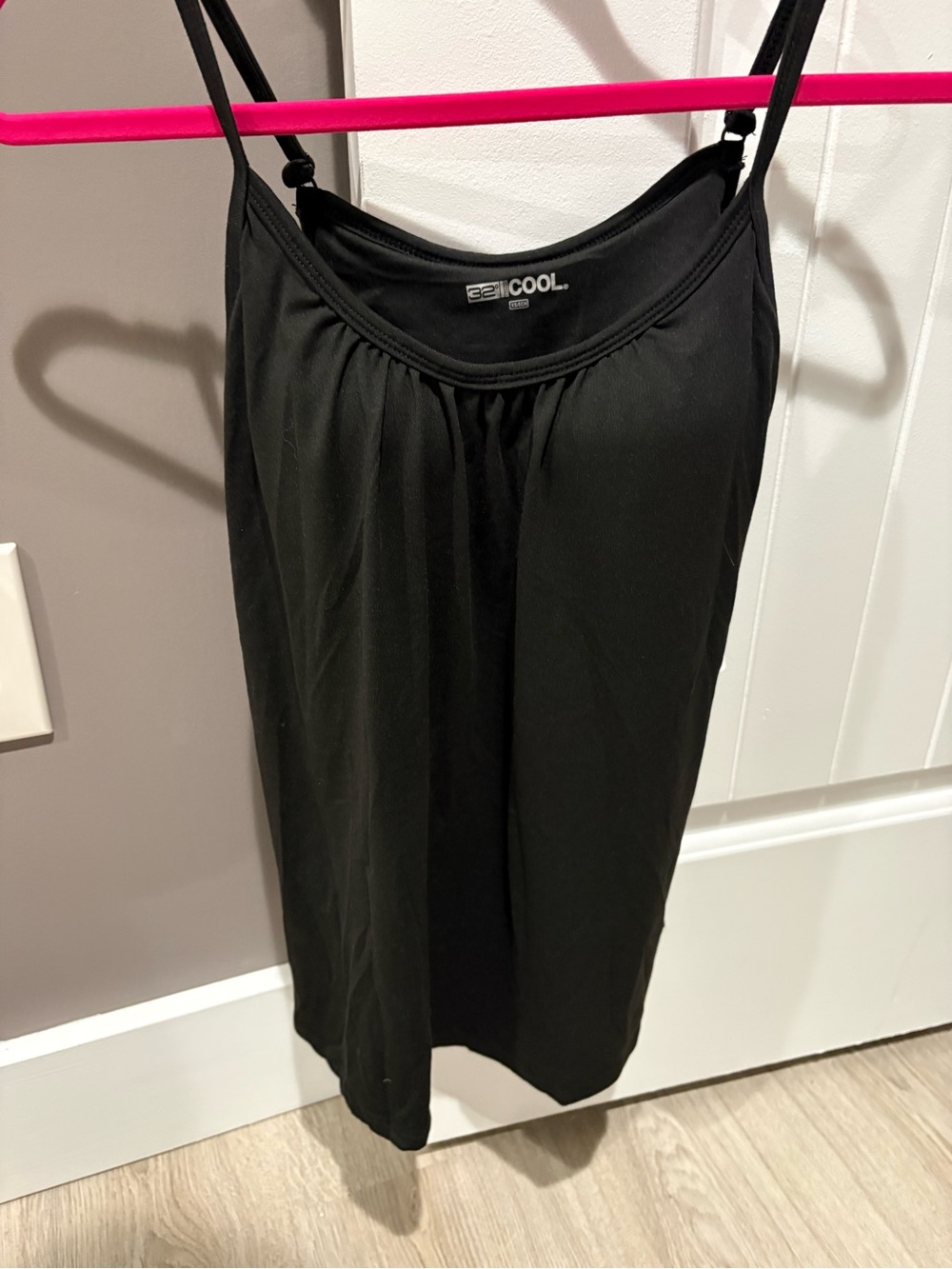 Black tank -with Adjustable Straps and built in bra